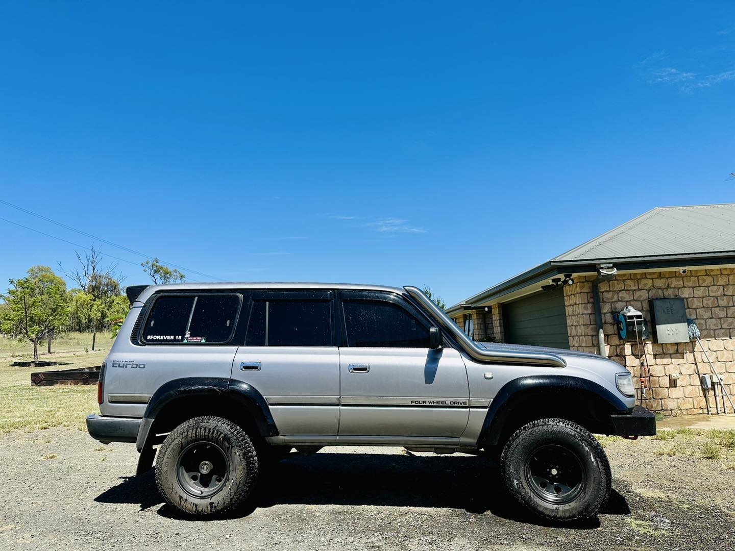 Toyota Landcruiser 80 Series 4" Long Entry Snorkel