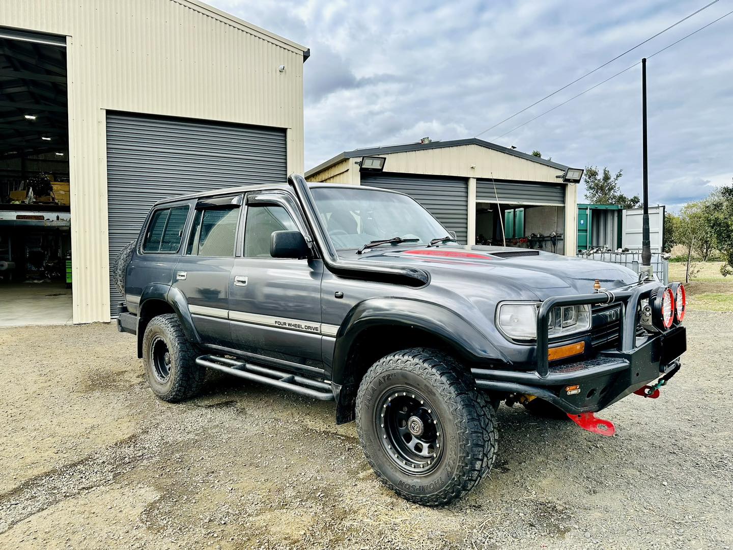 Toyota Landcruiser 80 Series 4" Long Entry Snorkel