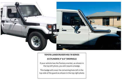 Toyota Landcruiser HDJ 79 Series 4" Snorkel