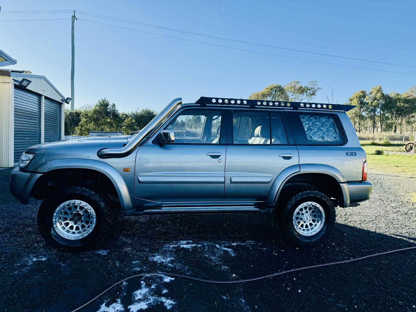 Nissan Patrol GU (TB45/48) Petrol 4" Cover Up/Rounded Guard Entry Snorkel
