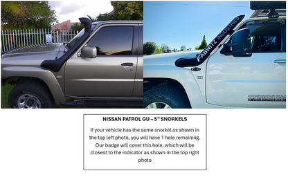 Nissan Patrol GU (TB45/TB48) 5" Mid Entry Snorkel