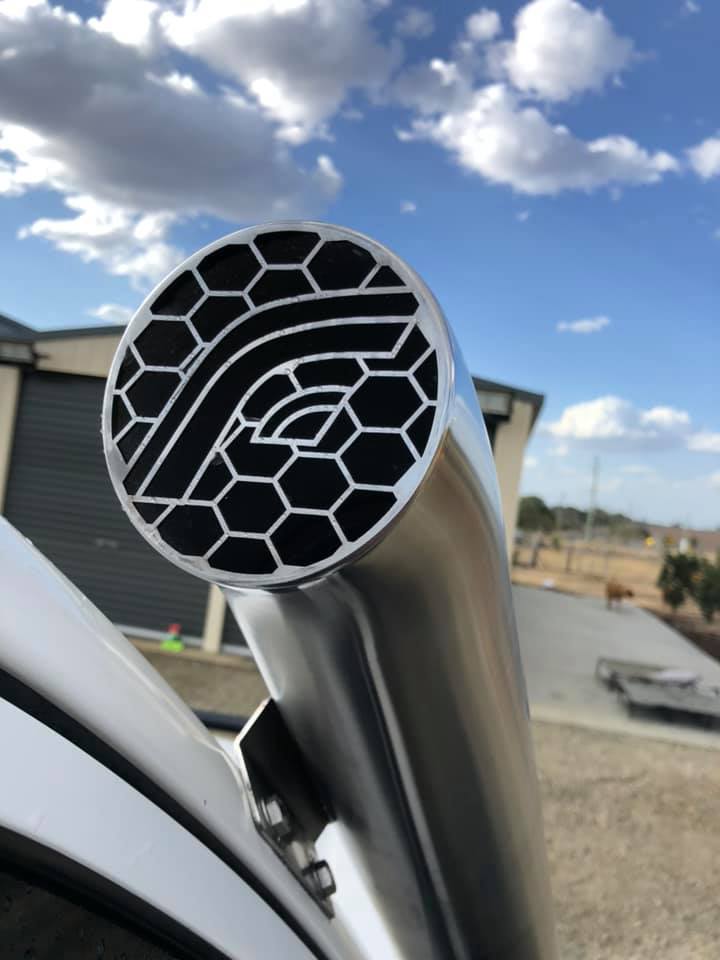 Toyota Landcruiser 100/105 Series Snorkel - Tapered Guard Entry - Seamless Polished