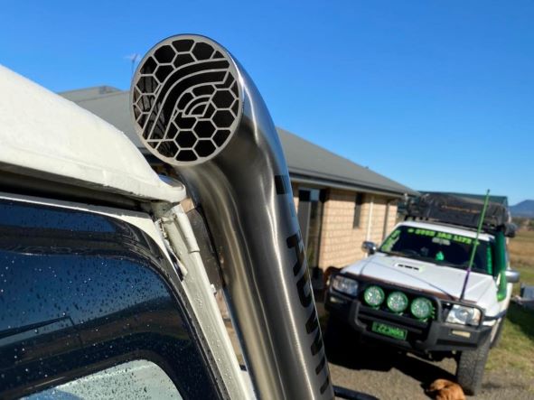 Toyota Landcruiser HDJ - 79 Series - 4" Snorkel - Seamless Polished