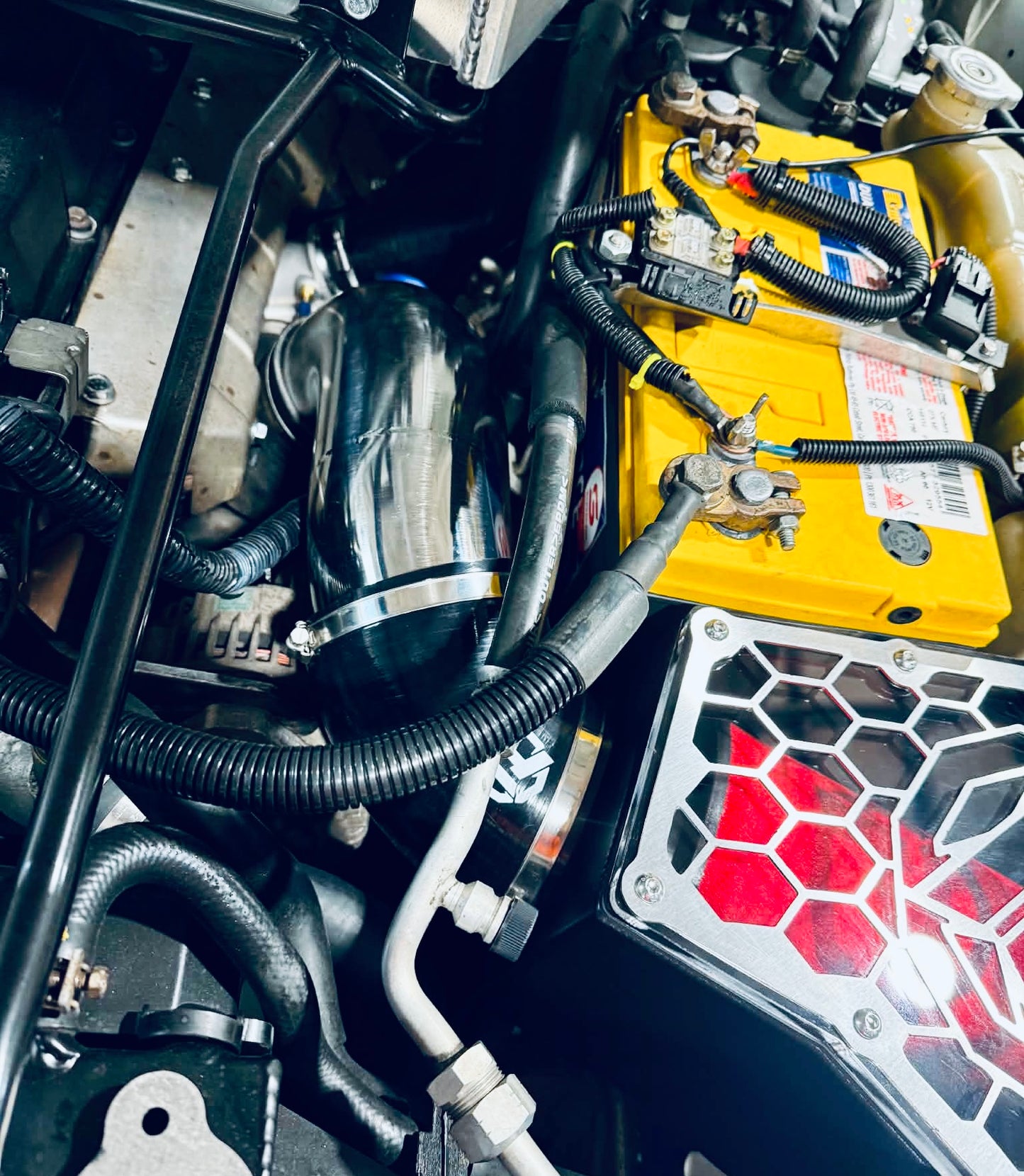Nissan Patrol Y61 GU TD42 Clear Top Airbox/Intake - Factory Low Mount with Aftermarket Turbo