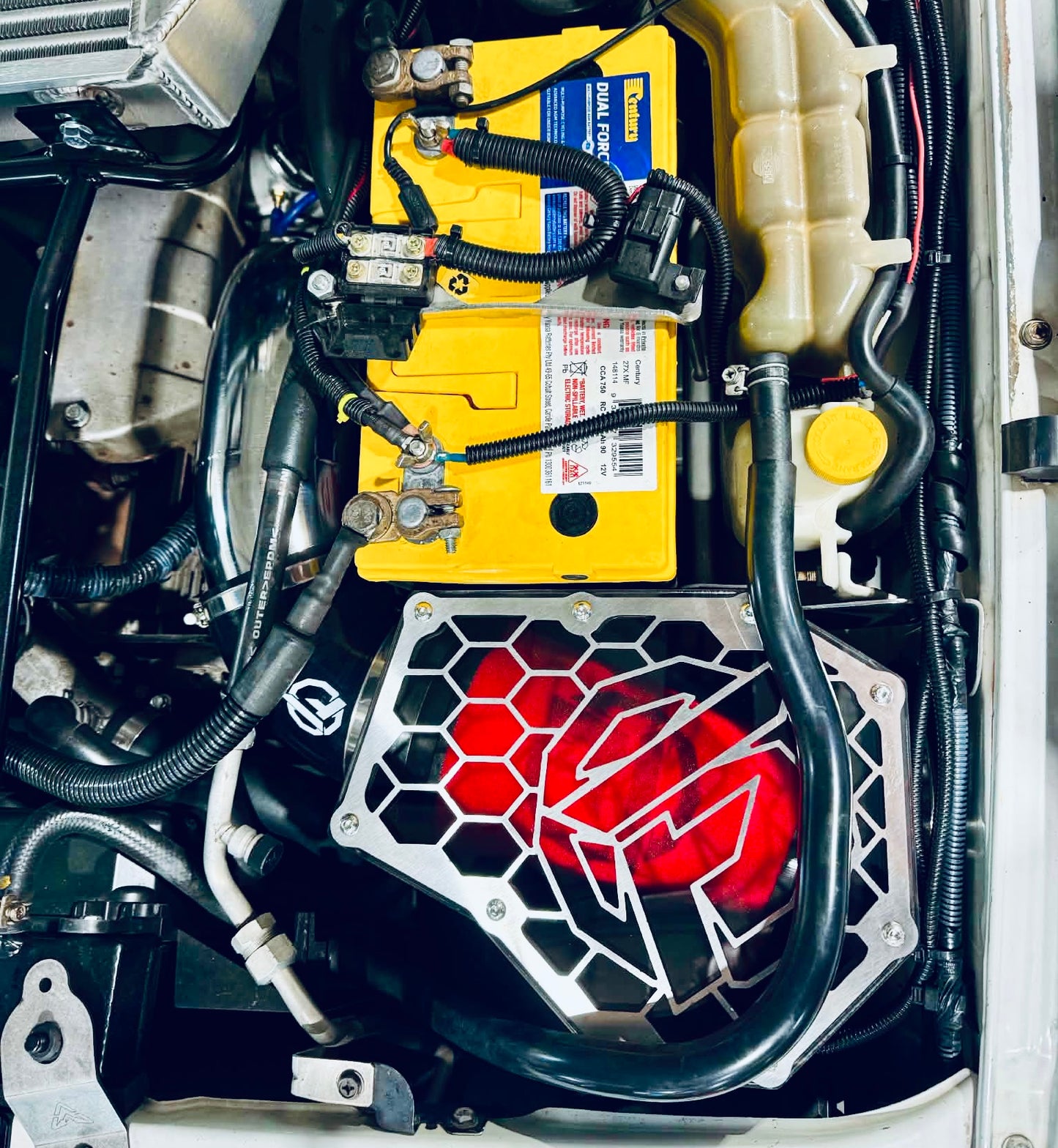 Nissan Patrol Y61 GU TD42 Clear Top Airbox/Intake - Factory Low Mount with Aftermarket Turbo