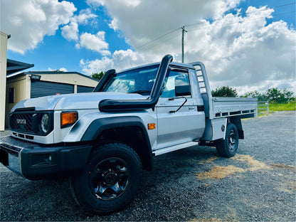 Toyota Landcruiser (2024 - current) - VDJ 70 Series - DUAL 5" Snorkels - Basic Weld Powder Coated