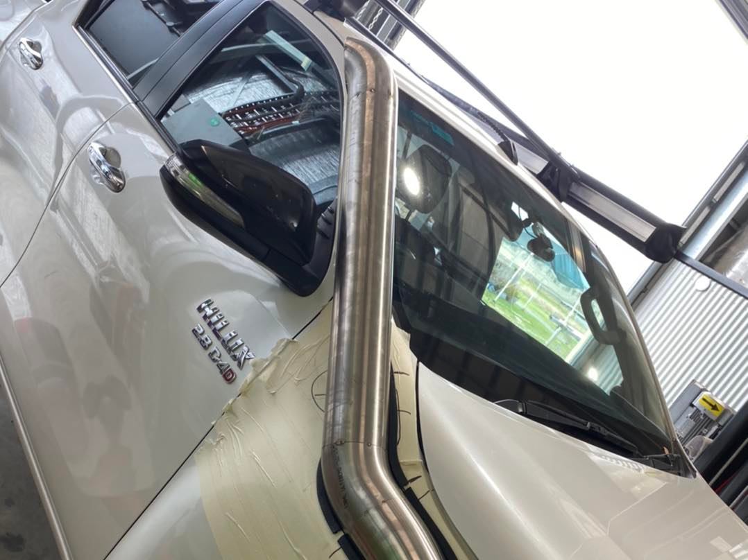 Toyota Hilux N80 - (2015 & Onward) - Cover up Snorkel - Basic Weld Polished