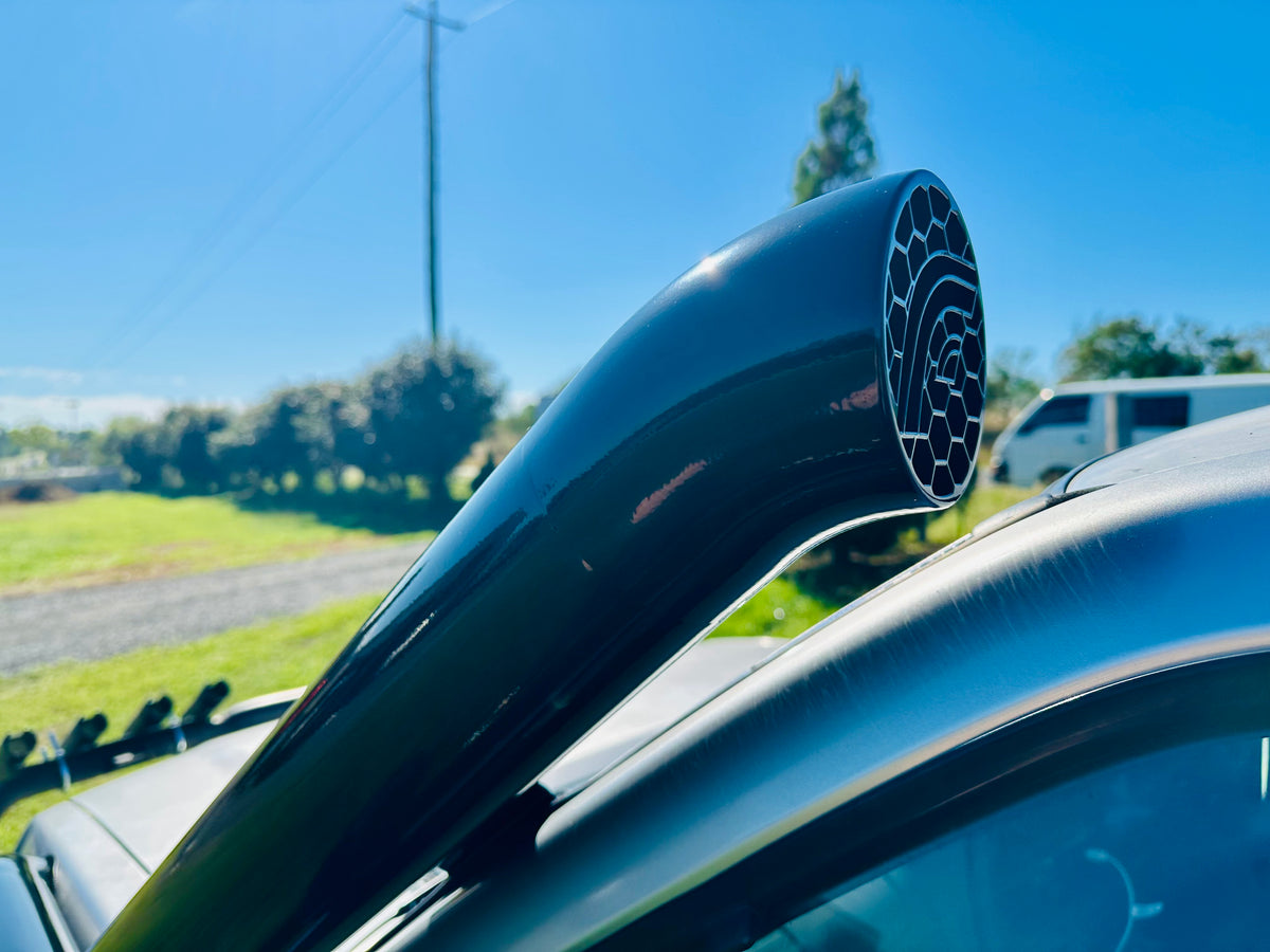 Nissan Navara D22 - Standard Entry Snorkel - Basic Weld Powder Coated