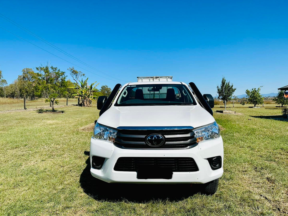 Toyota Hilux N80 - (2015 & Onward) - Short Entry DUAL Snorkels - Seamless Powder Coated