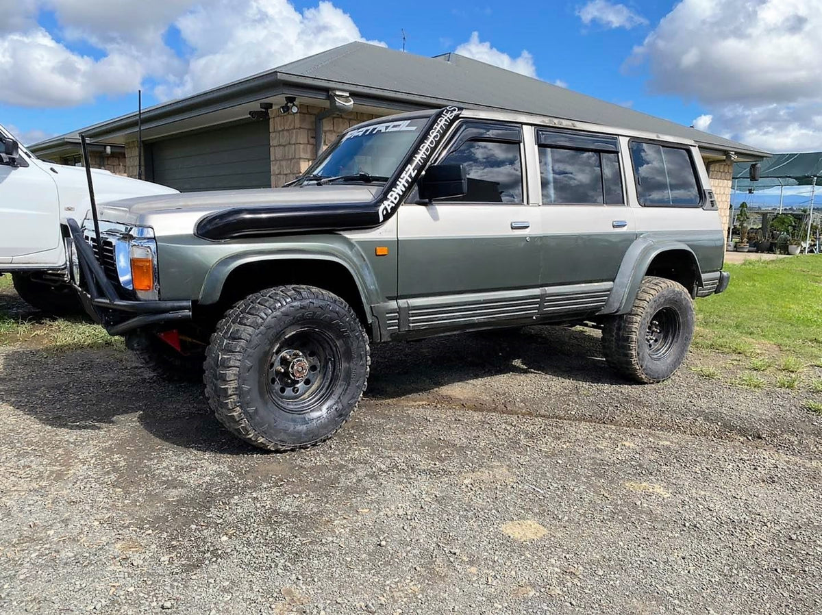 Nissan Patrol GQ  - 5" Long Entry Snorkel - Seamless Powder Coated