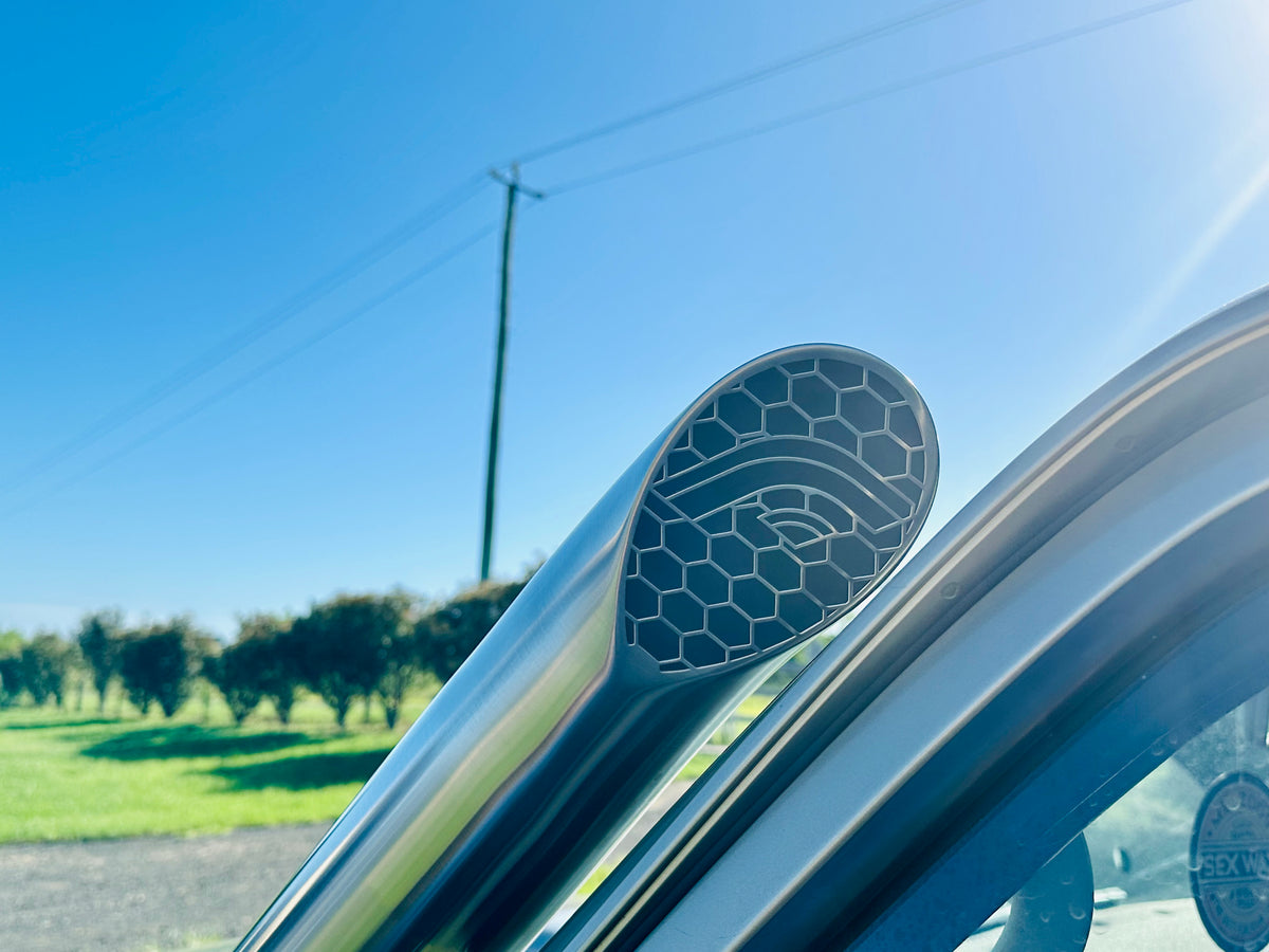 Nissan Patrol GU - Bonnet Entry Snorkel (on its own) - Basic Weld Powder Coated