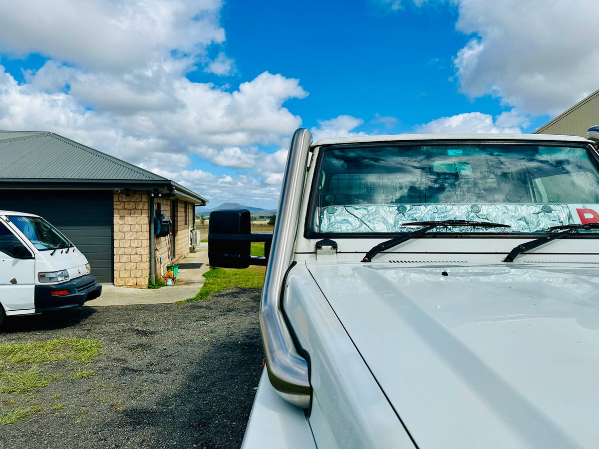 Toyota Landcruiser - 75 series - 4" DUAL Snorkels - Seamless Polished