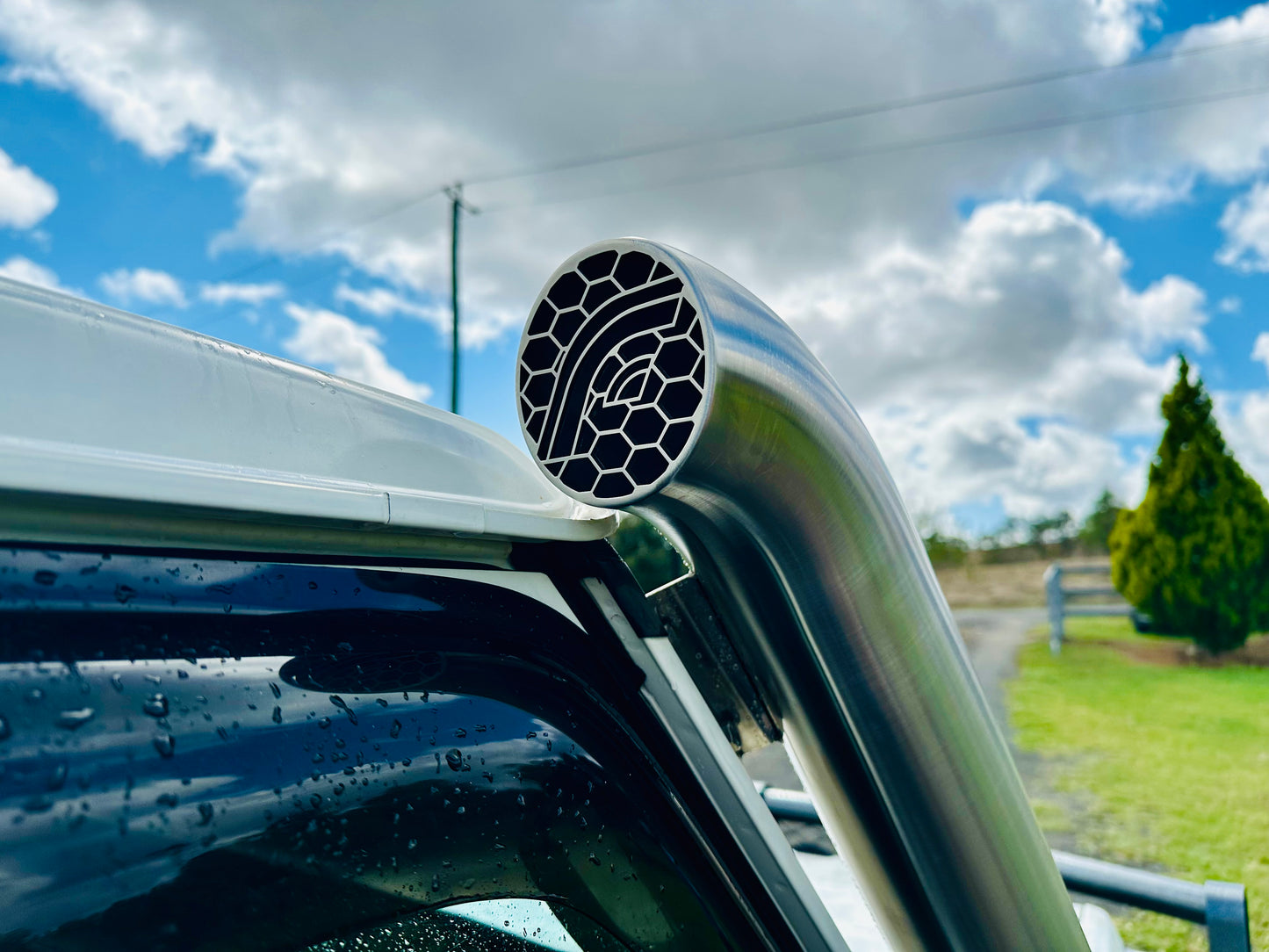 Toyota Landcruiser - 75 Series - 4" Snorkel - Basic Weld Polished