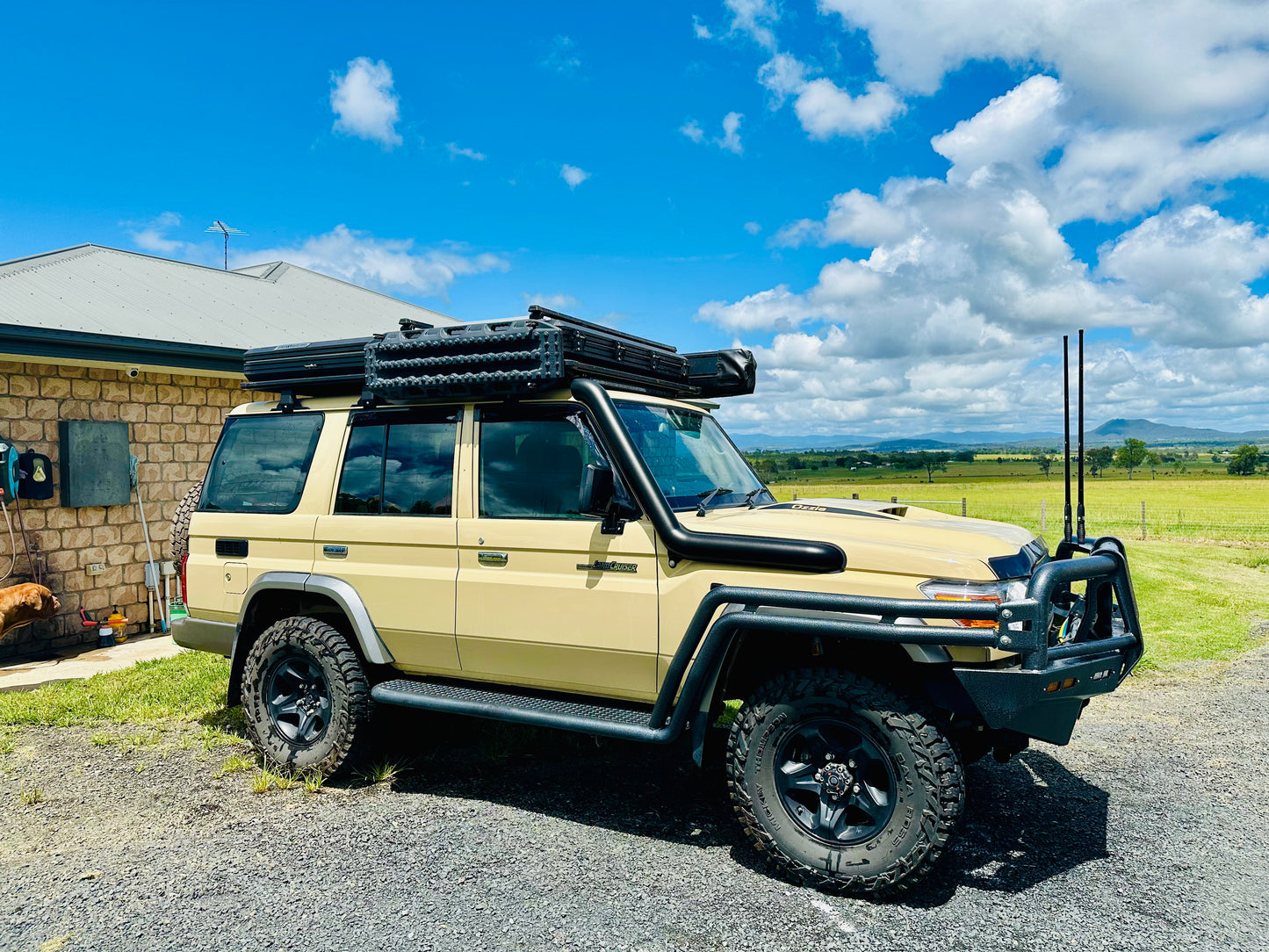 Toyota Landcruiser (2007-2023) - VDJ 79/76 Series - 4" Snorkel + Airbox (Pod Filter) Package