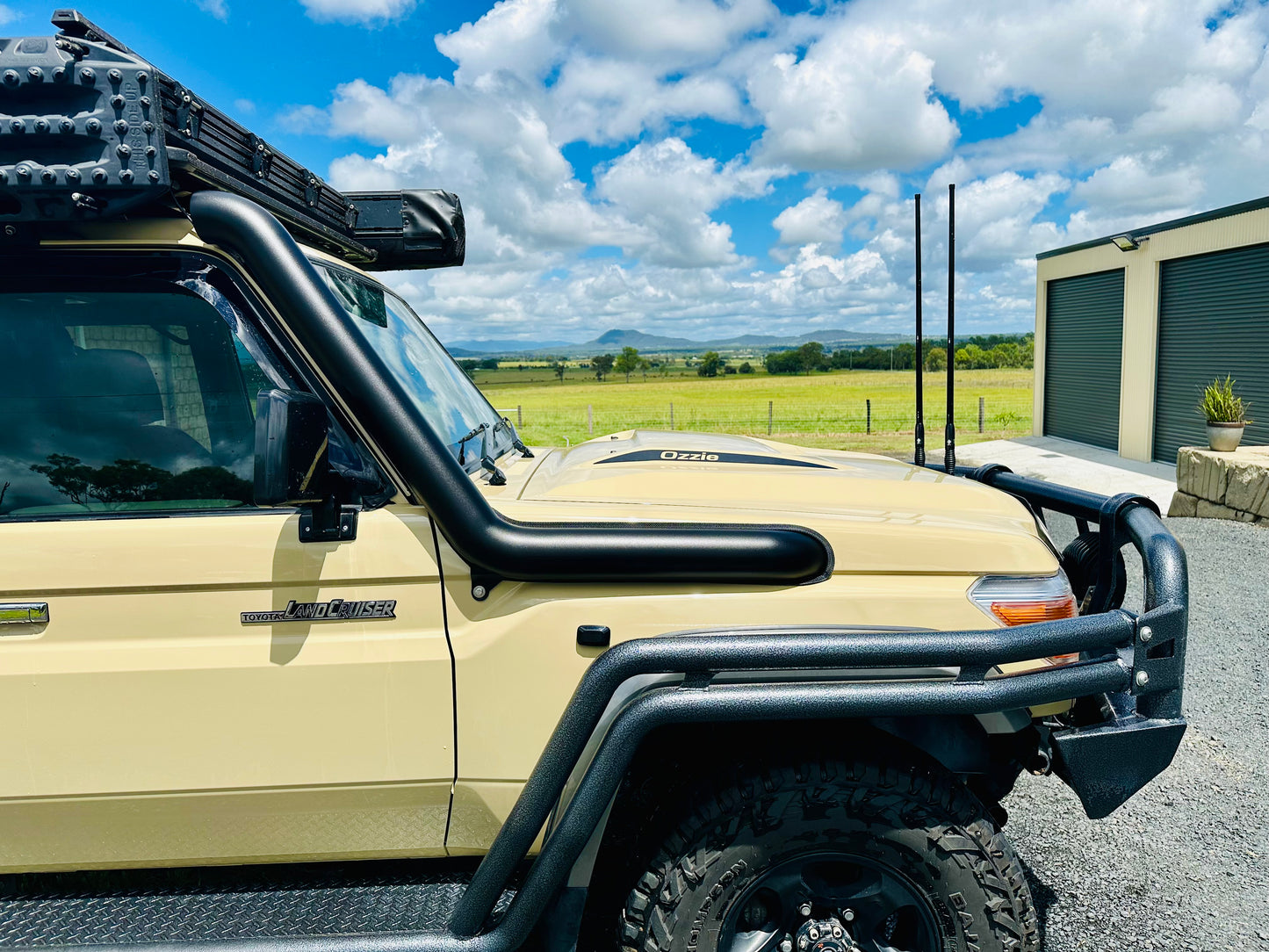 Toyota Landcruiser (2007-2023) - VDJ 79/76 Series - 4" Snorkel + Airbox (Pod Filter) Package