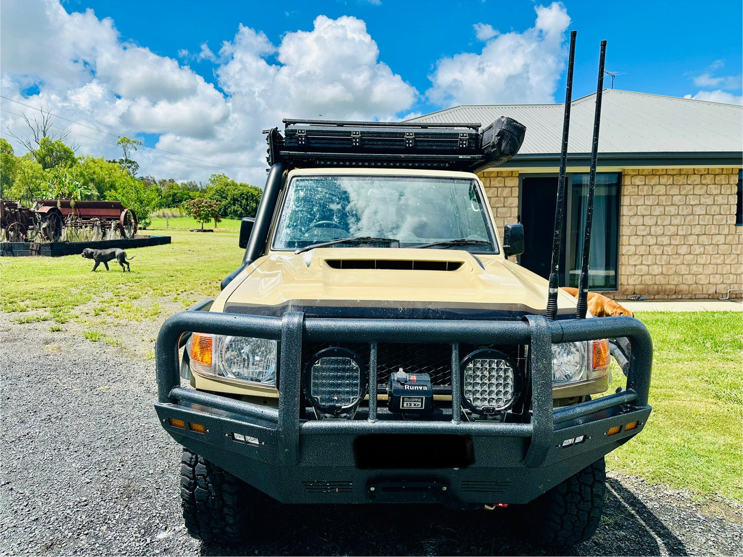 Toyota Landcruiser (2007-2023) - VDJ 79/76 Series - 4" Snorkel + Airbox (Pod Filter) Package