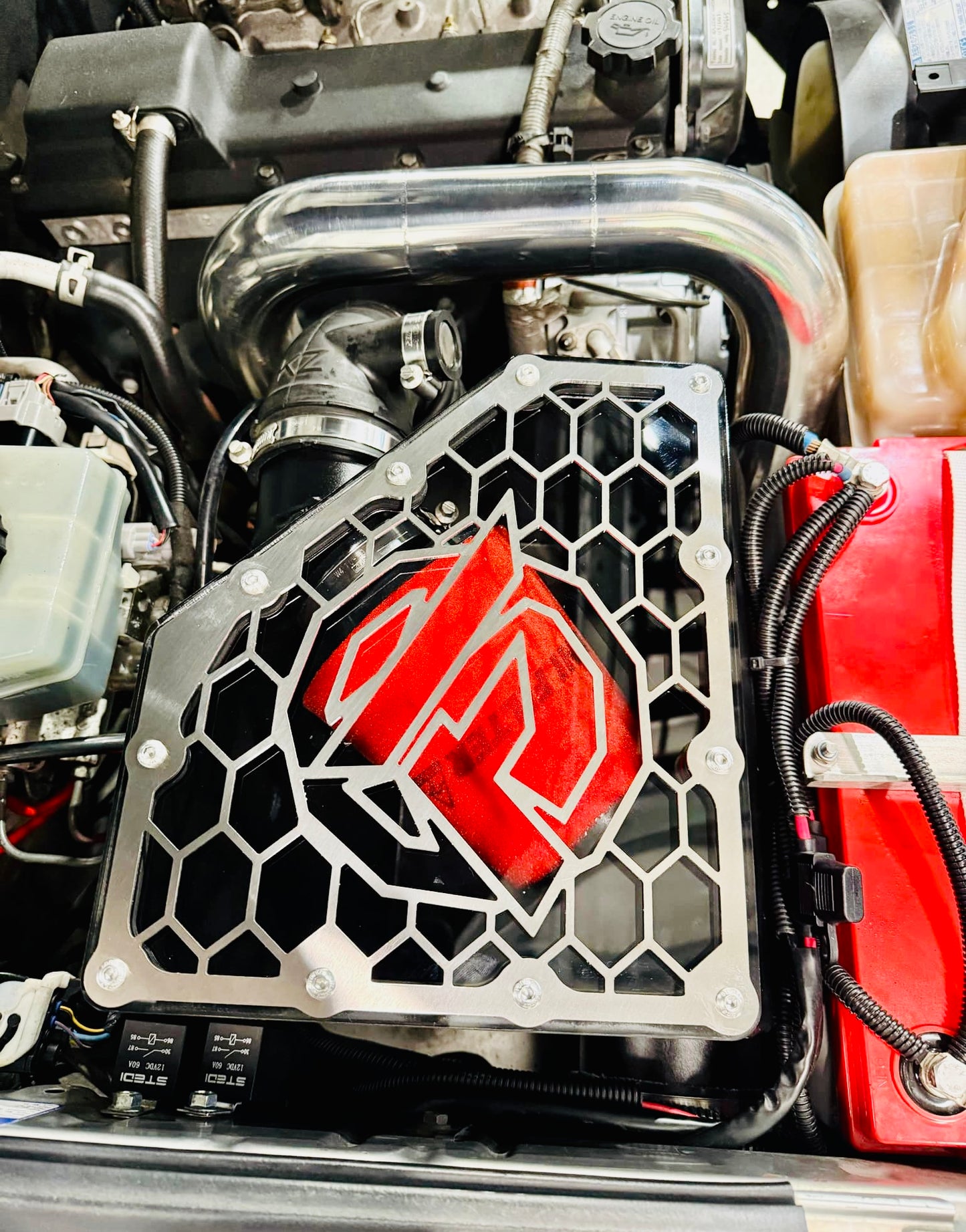 Toyota Prado 120 Series - Short Entry Snorkel & Clear Top Airbox Package