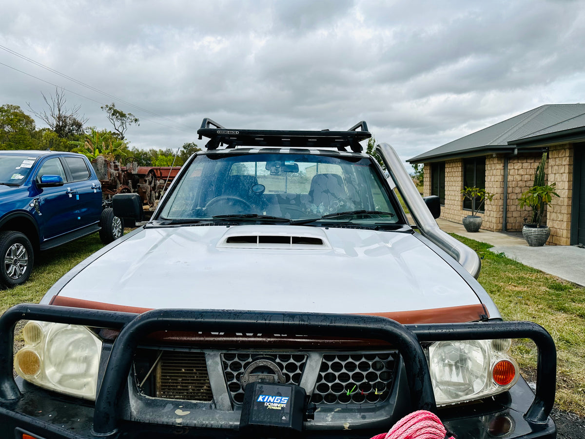 Nissan Navara D22 - Standard Entry Snorkel - Basic Weld Polished