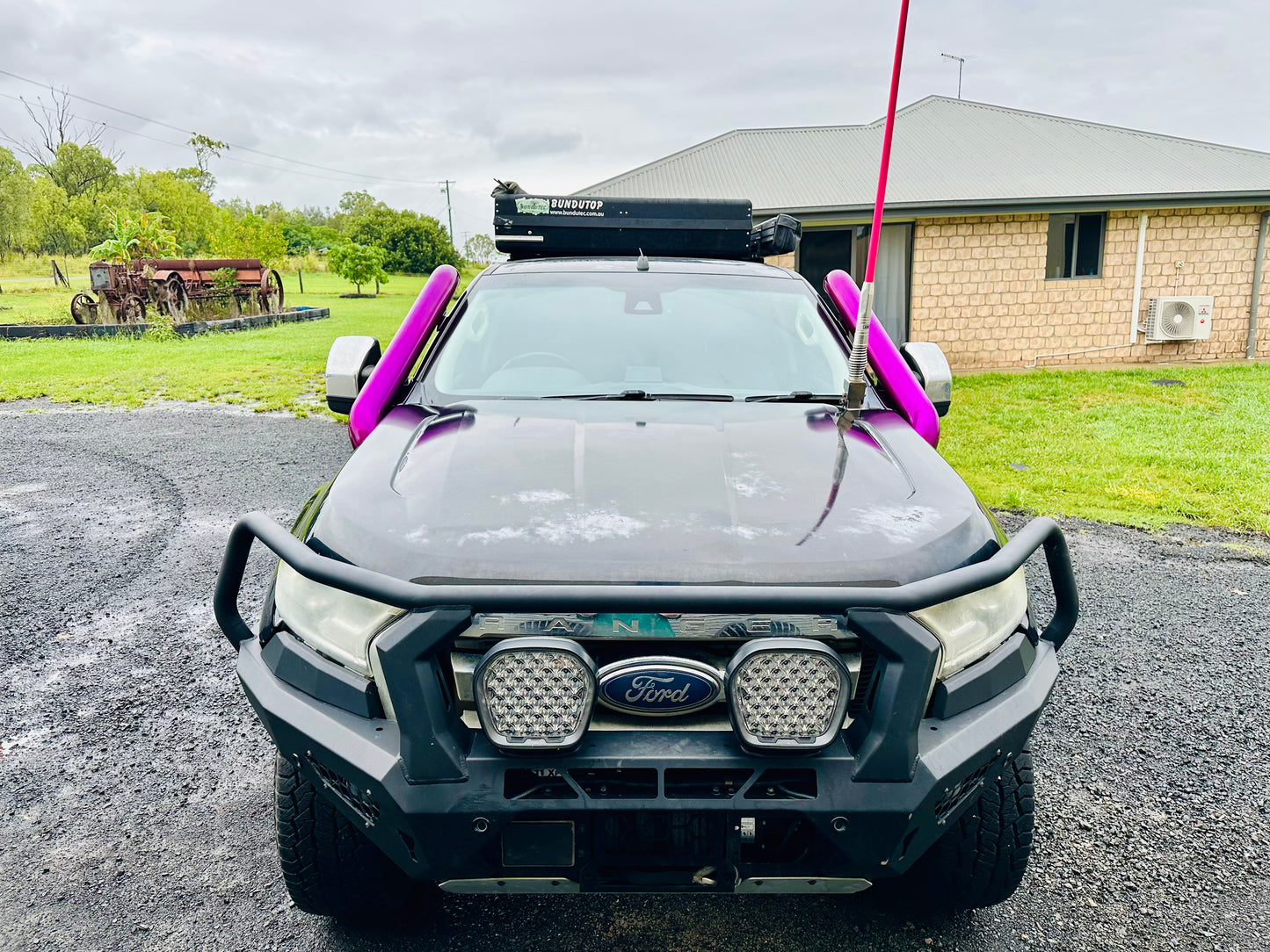 Ford PX Ranger (3.2 Lt) - DUAL Short Entry Snorkels - Basic Weld Polished
