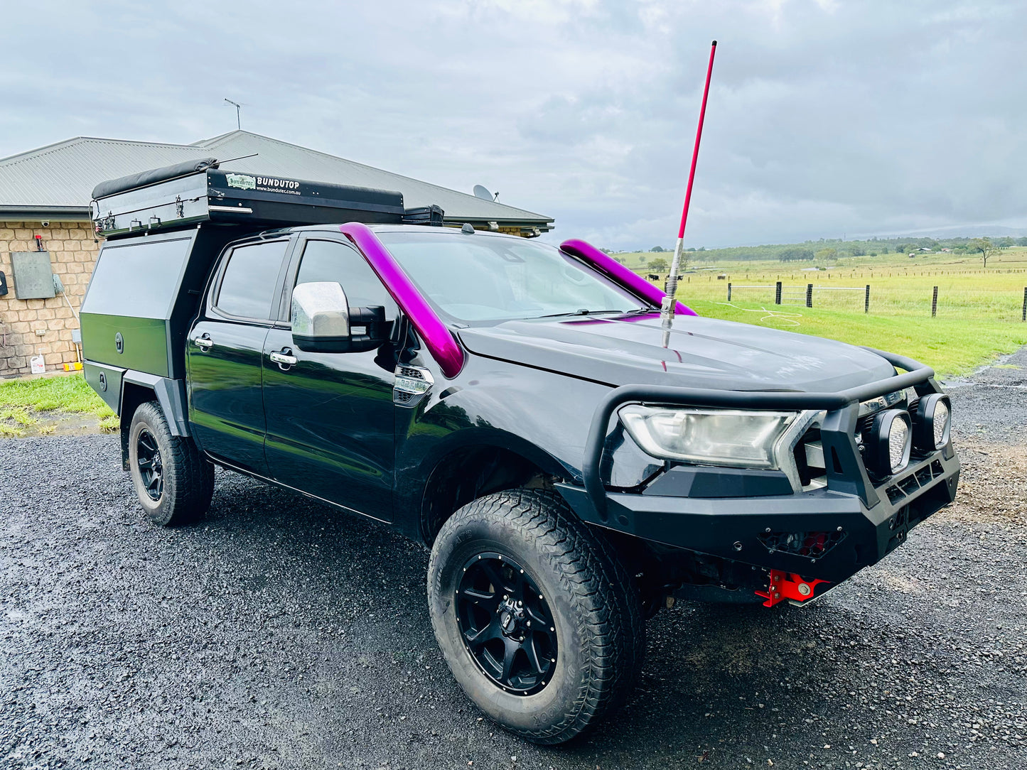 Ford PX Ranger (3.2 Lt) - DUAL Short Entry Snorkels - Basic Weld Polished