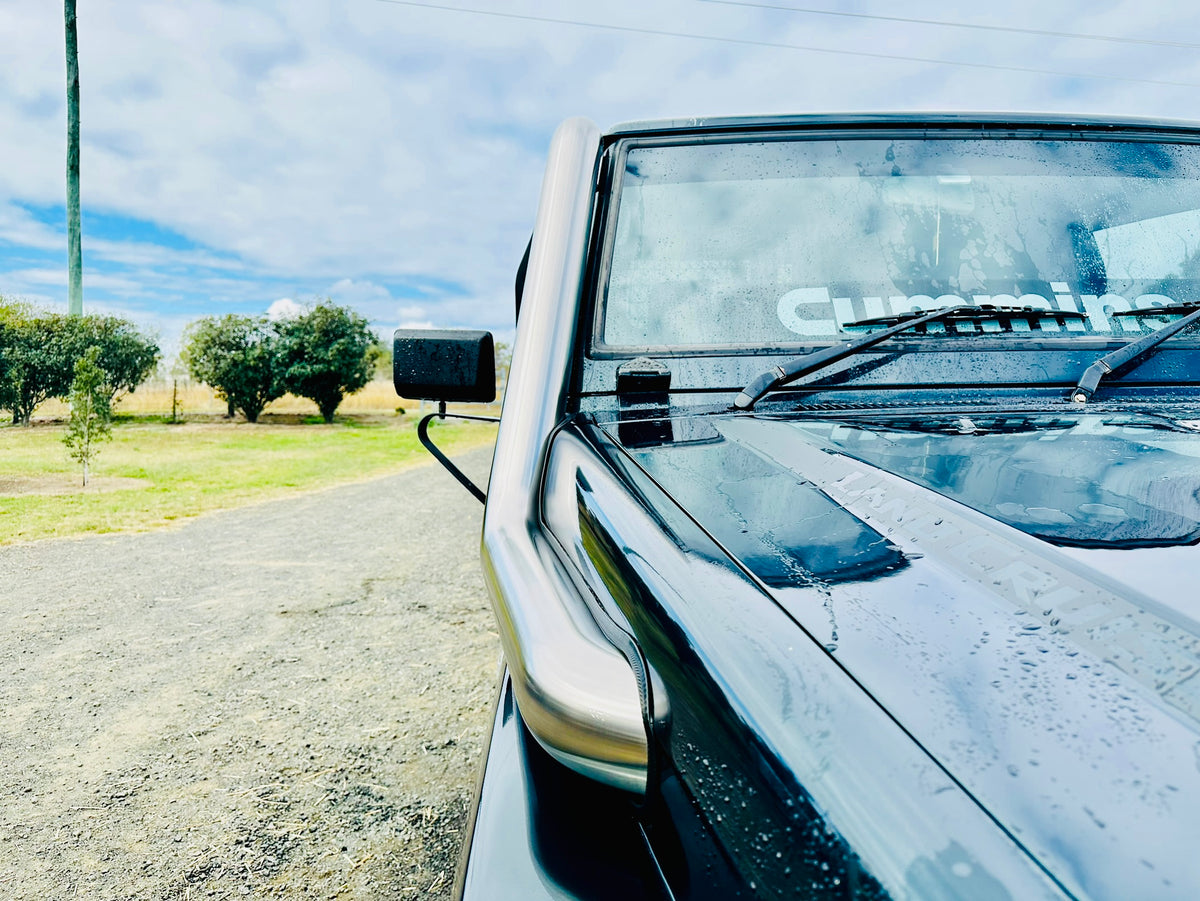 Toyota Landcruiser - 75 Series - 4" Snorkel - Basic Weld Polished