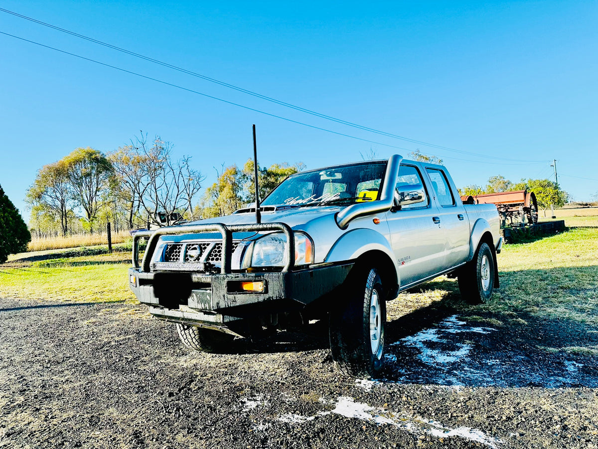 Nissan Navara D22 - Standard Entry Snorkel - Basic Weld Polished