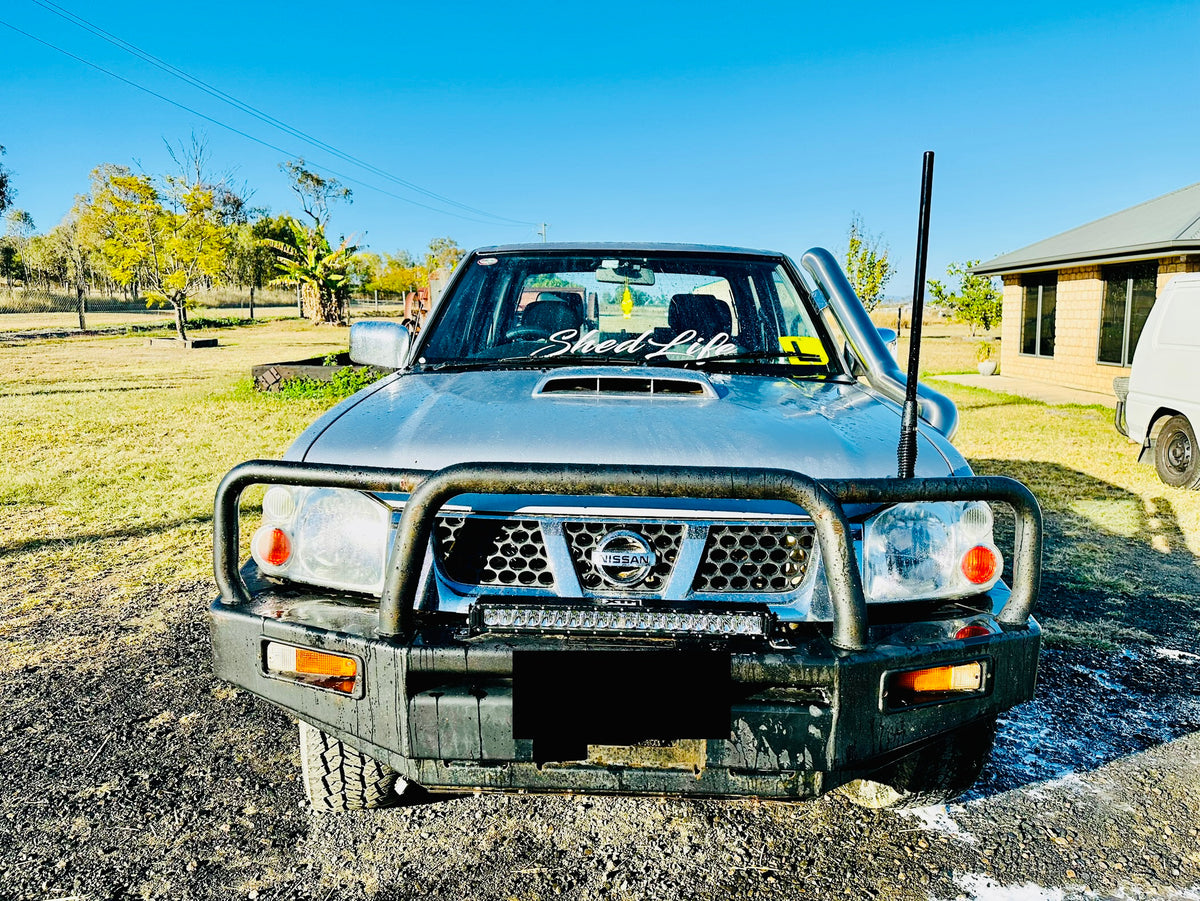 Nissan Navara D22 - Standard Entry Snorkel - Basic Weld Polished