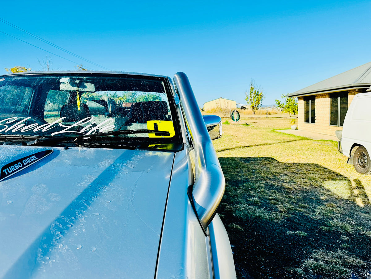 Nissan Navara D22 - Standard Entry Snorkel - Basic Weld Polished