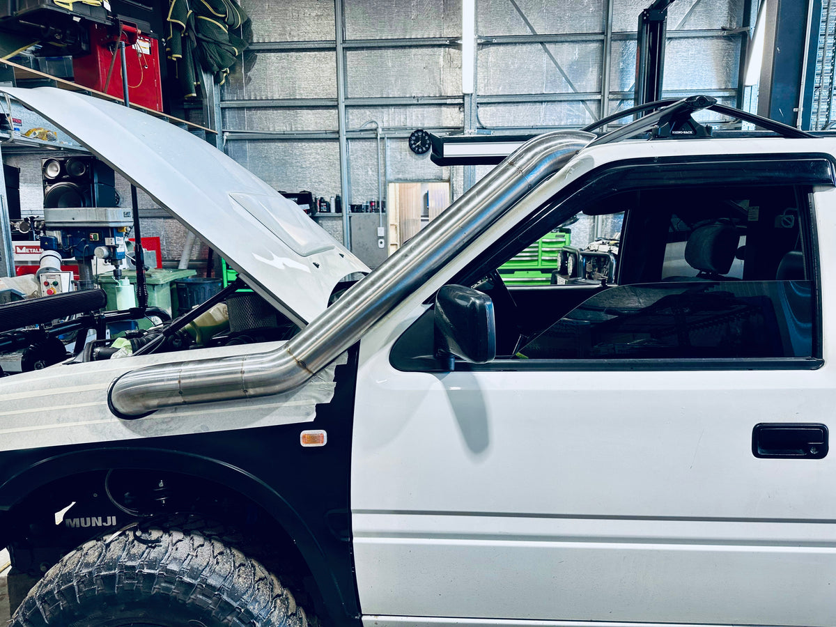 Holden Rodeo TF Snorkel - Seamless Powder Coated