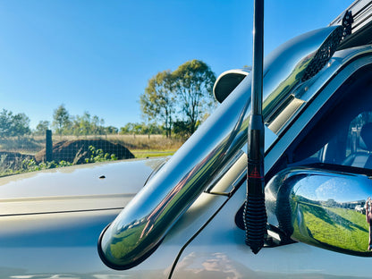 Nissan Patrol GU - 5" Short Entry Snorkel - Seamless Powder Coated