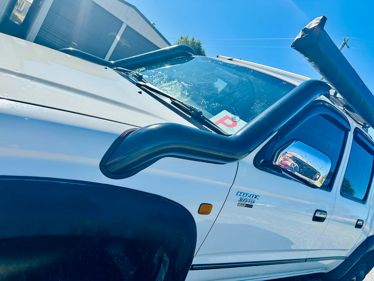 Toyota Hilux N60 -  3RZ 2.7 4 Cyl - (1997 - 2004) - PETROL D/Side DUAL Snorkels - Seamless Powder Coated