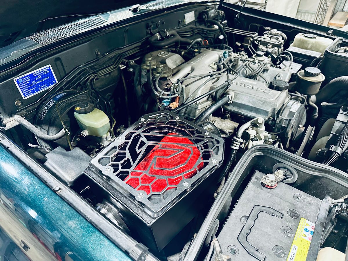Toyota Landcruiser 80 Series - 4" Mid Entry Snorkel & Clear Top Airbox Package