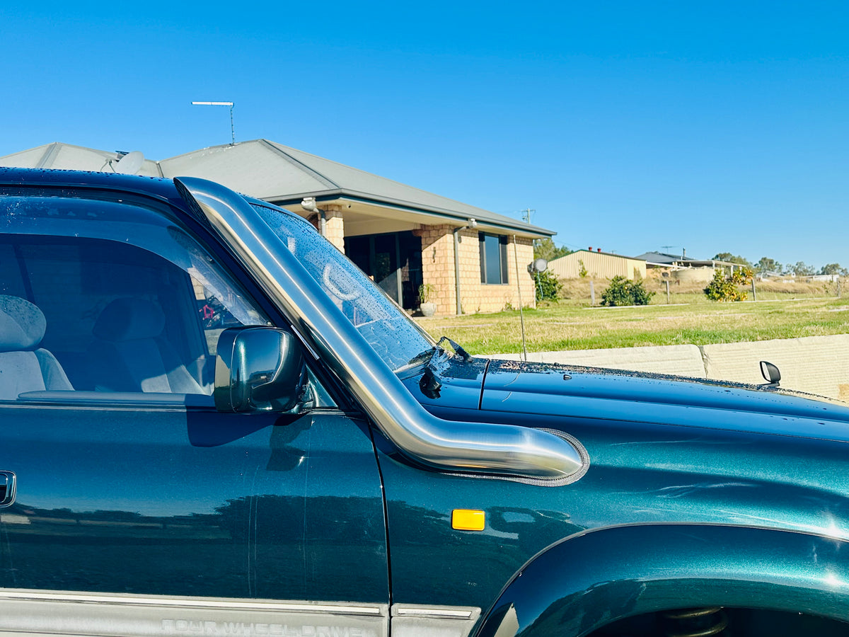 Toyota Landcruiser 80 Series - 4" Mid Entry Snorkel - Seamless Polished