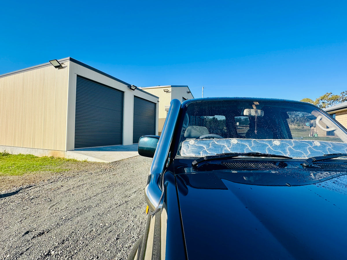 Toyota Landcruiser 80 Series - 4" Mid Entry Snorkel - Seamless Polished