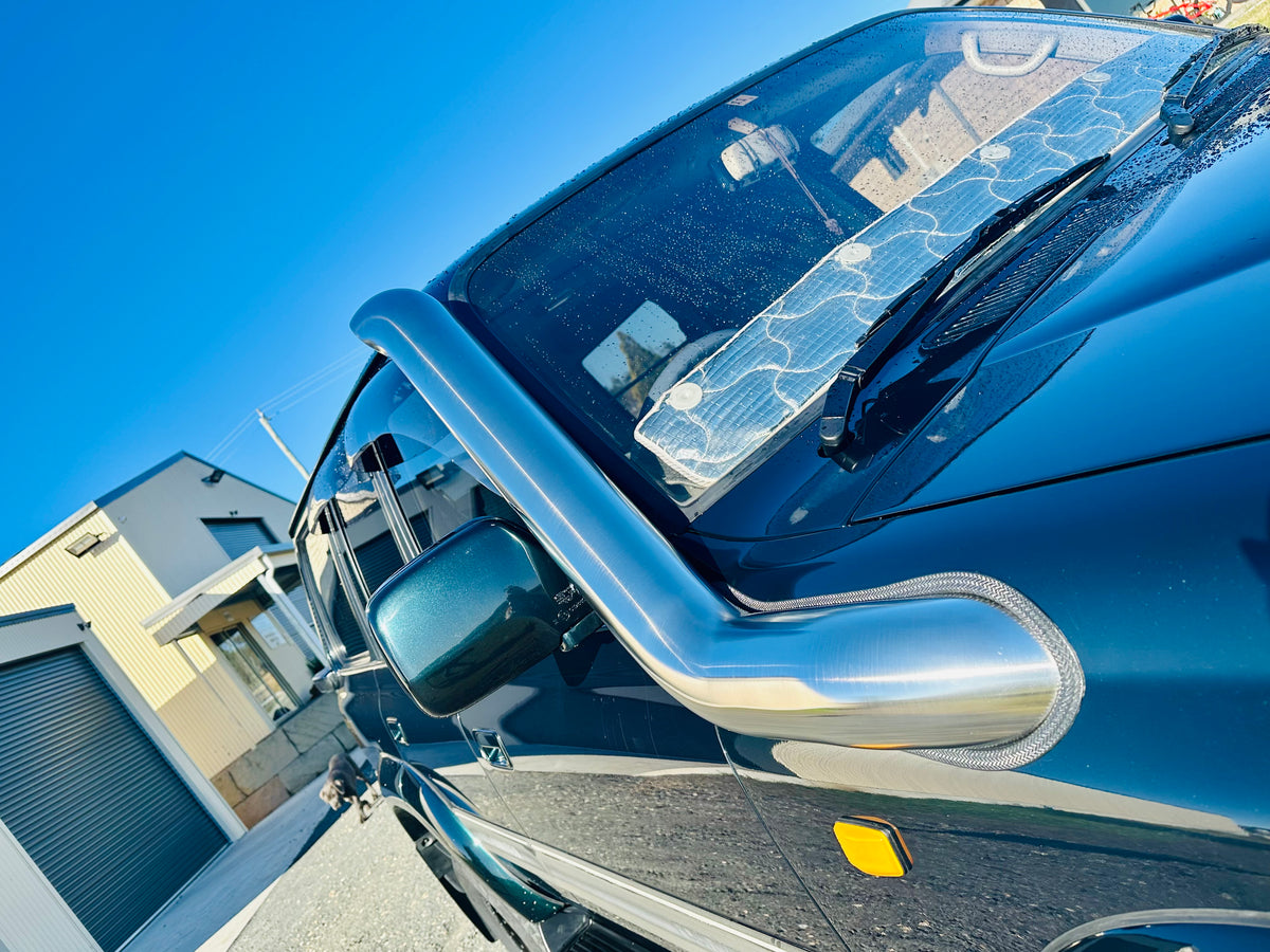 Toyota Landcruiser 80 Series - 4" Mid Entry Snorkel - Seamless Polished