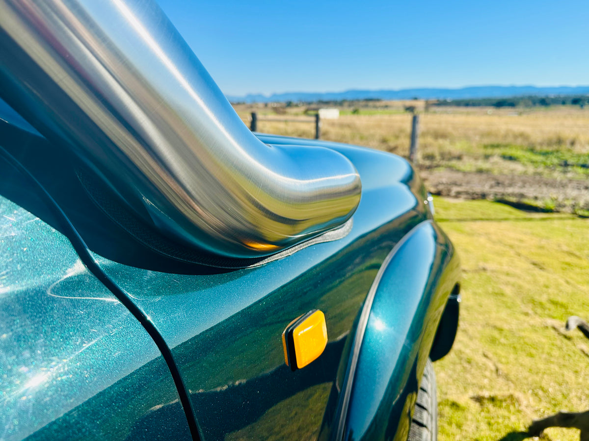 Toyota Landcruiser 80 Series - 4" Mid Entry Snorkel - Seamless Polished