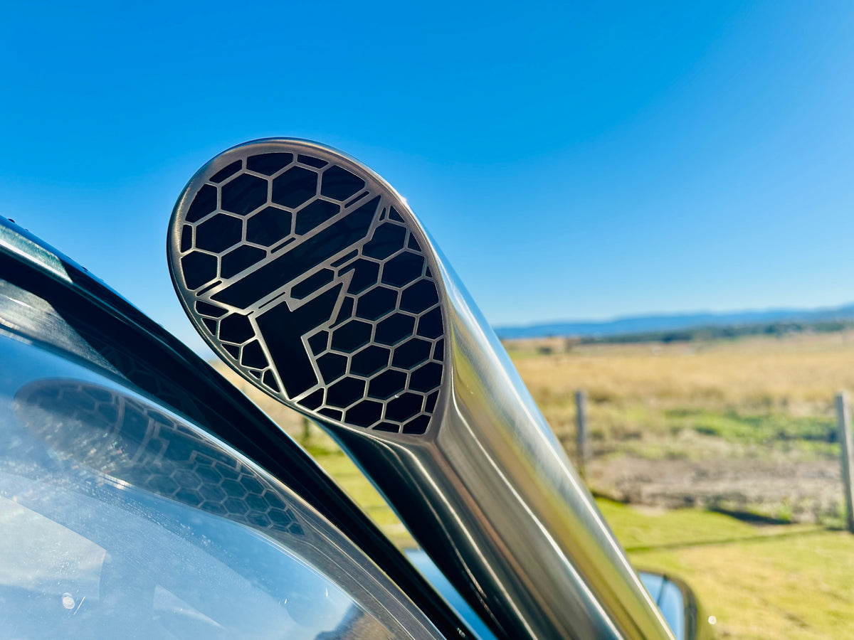 Toyota Landcruiser 80 Series - 4" Mid Entry Snorkel - Seamless Polished