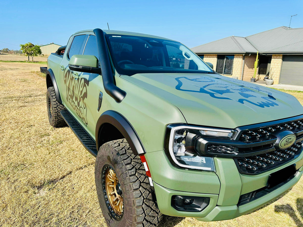 Ford Next Gen Ranger  - Mid Entry Snorkel - Seamless Powder Coated