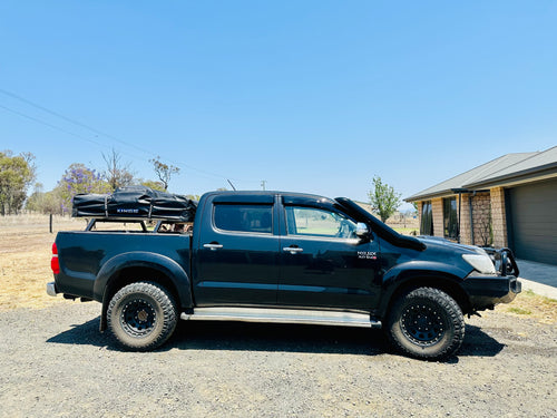 Toyota Hilux N70 - (2005 - 2014) - Mid Entry DUAL Snorkels - Seamless Powder Coated