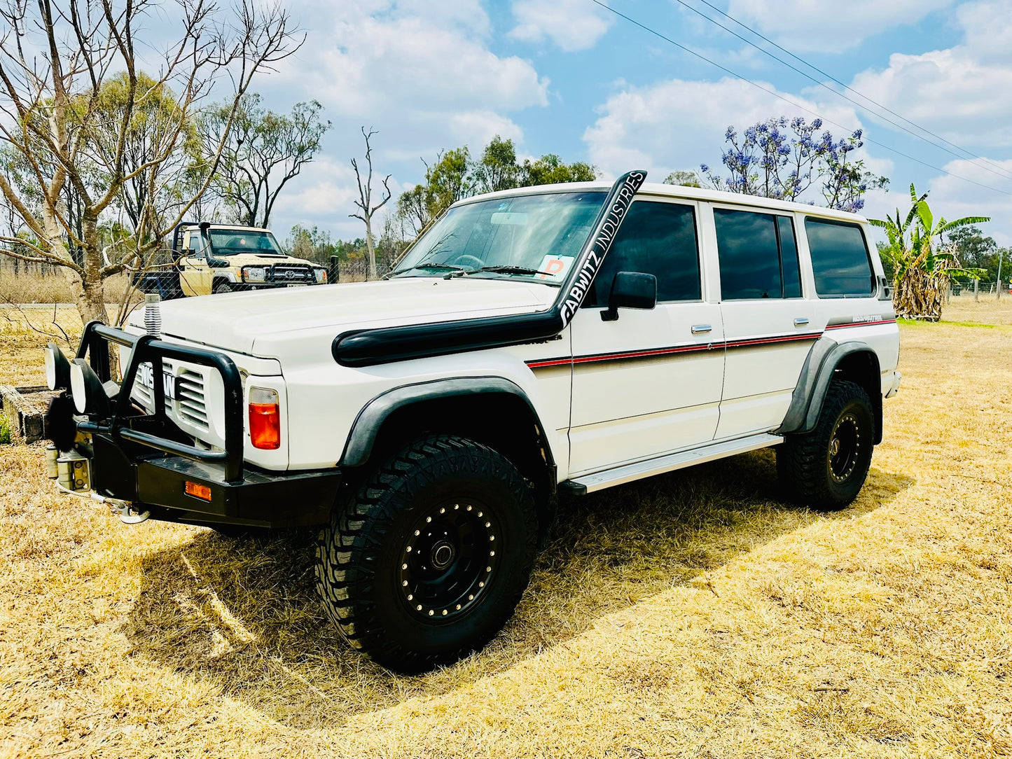 Nissan Patrol GQ - Standard Long Entry Snorkel - Seamless Powder Coated