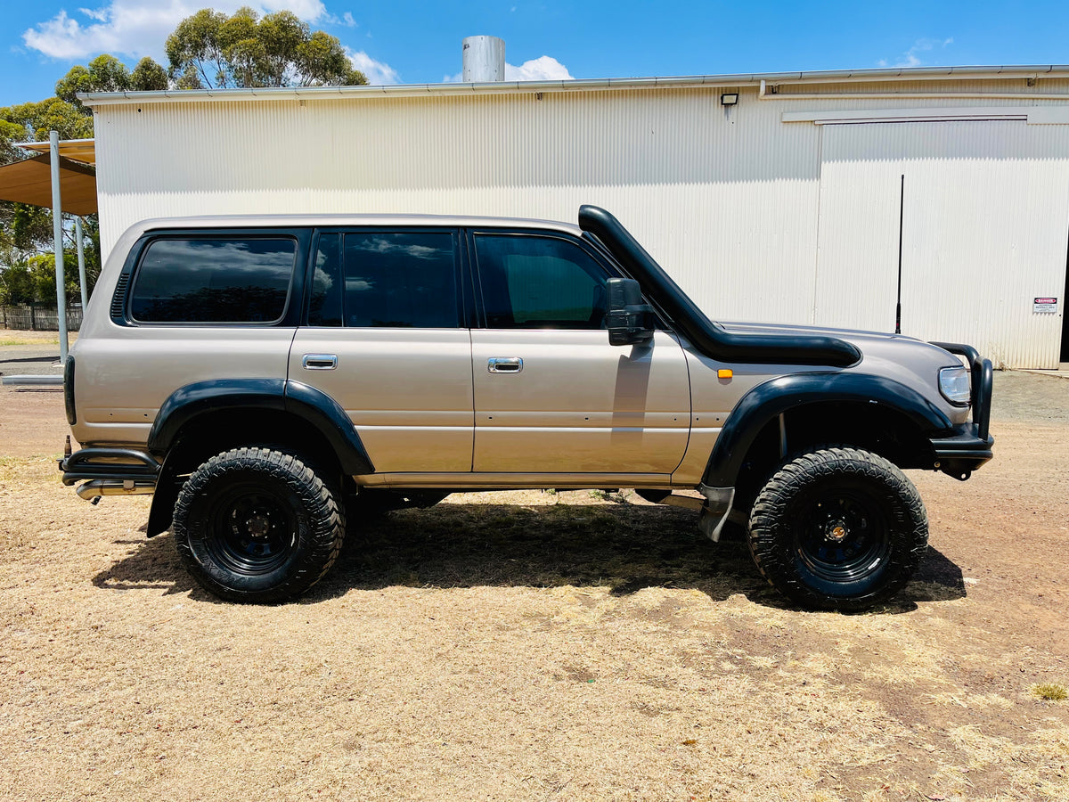 Toyota Landcruiser - 80 Series - 5" DUAL Snorkels - Seamless Powder Coated