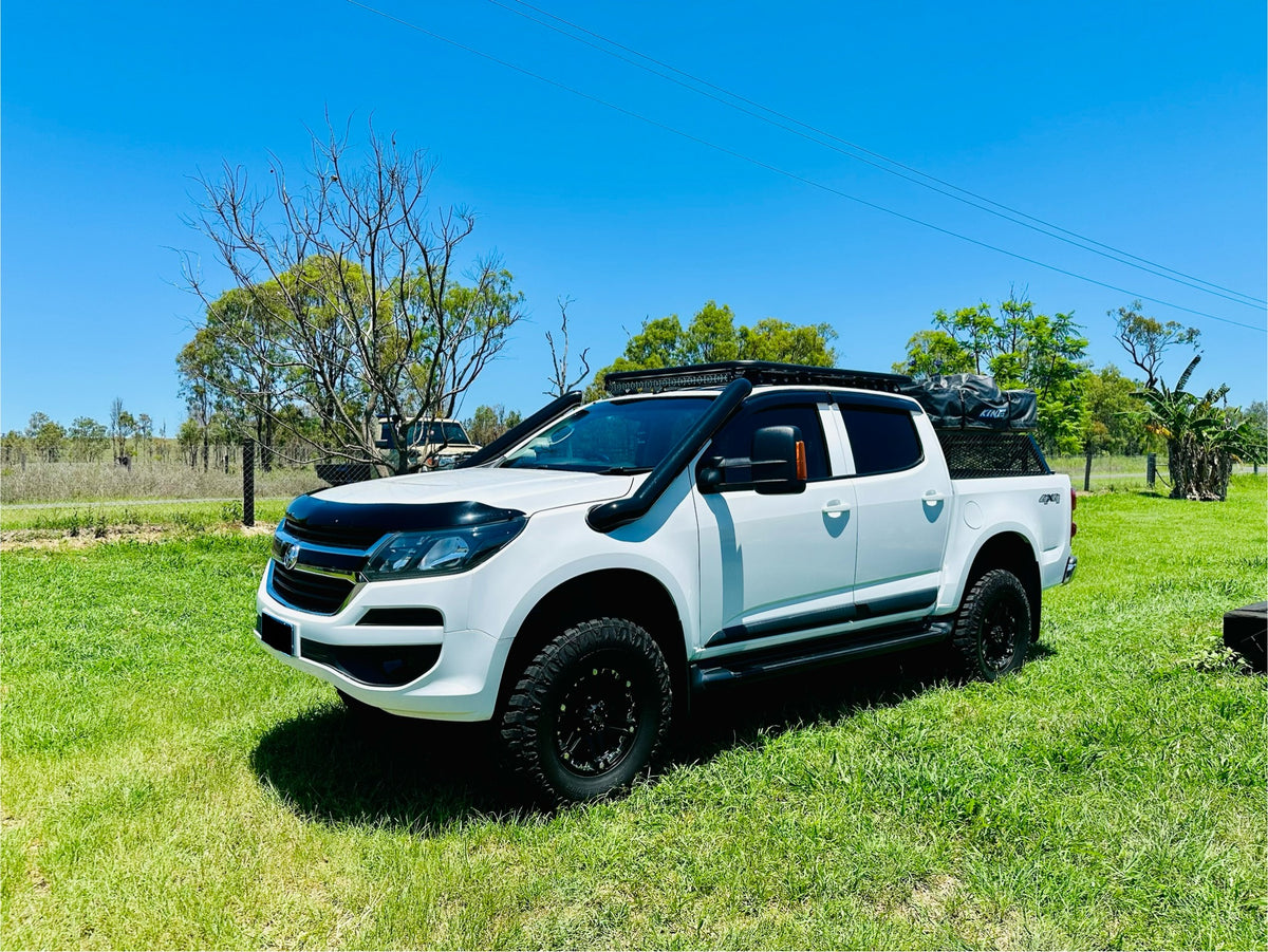 Holden Colorado RG - DUAL Mid Entry Snorkels - Seamless Powder Coated