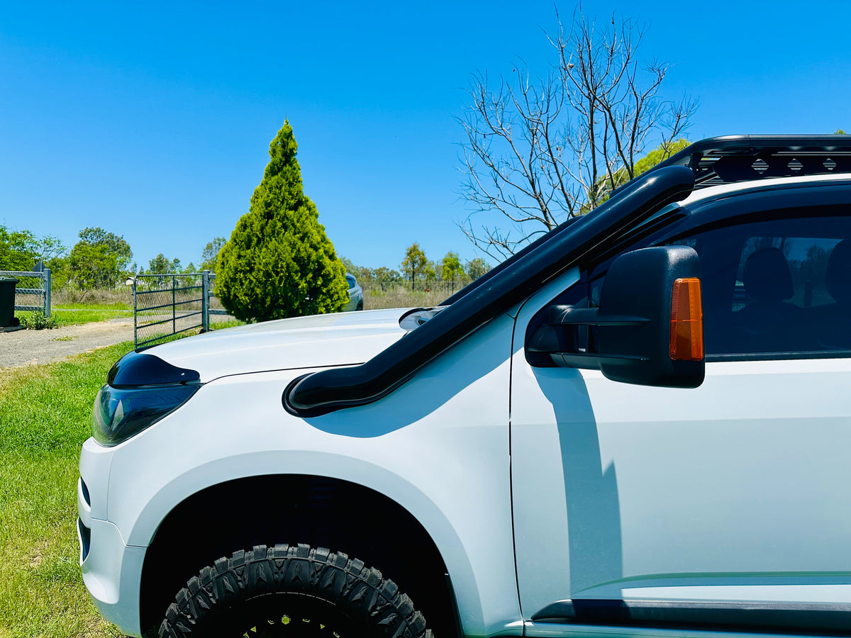 Holden Colorado RG - DUAL Mid Entry Snorkels - Seamless Powder Coated