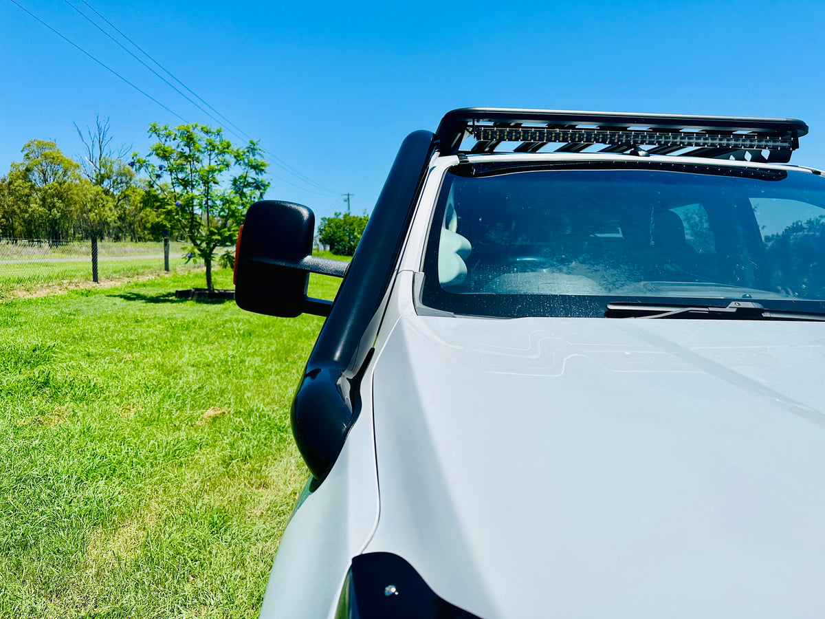 Holden Colorado RG - DUAL Mid Entry Snorkels - Seamless Powder Coated