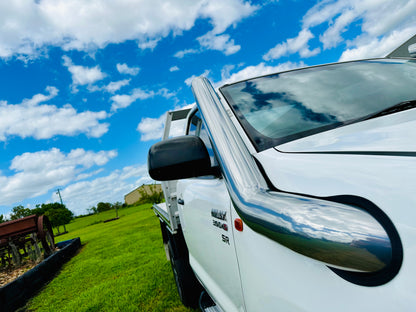 Toyota Hilux N70 - (2005 - 2014) - Recessed Mid Entry DUAL Snorkels - Seamless Powder Coated