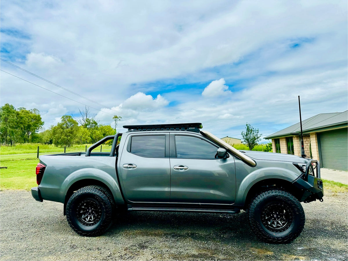 Nissan Navara (D23) NP300 - DUALS - Short Entry Snorkels - Basic Weld Polished