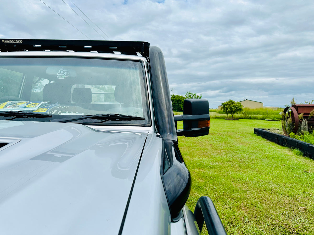 Toyota Landcruiser - VDJ V8 79/76 Series - 5" DUAL Snorkels - Seamless Powder Coated