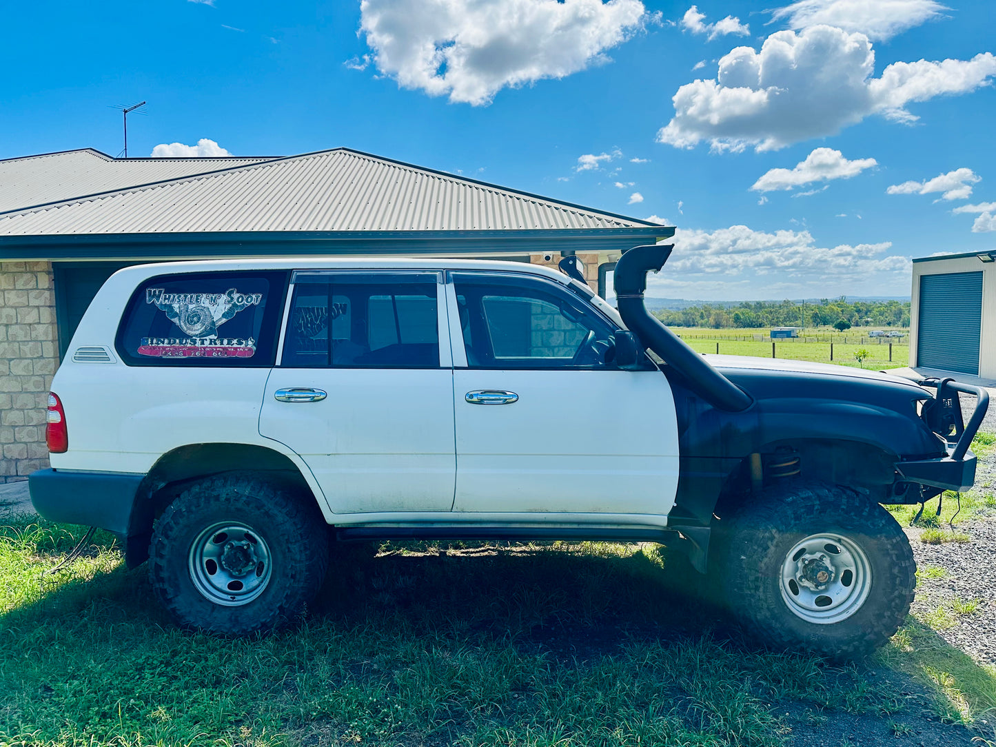 Toyota Landcruiser 100/105 Series 5" Short Entry Snorkel with Ram Head