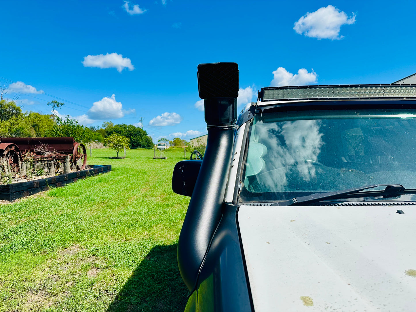 Toyota Landcruiser 100/105 Series 5" Short Entry Snorkel with Ram Head