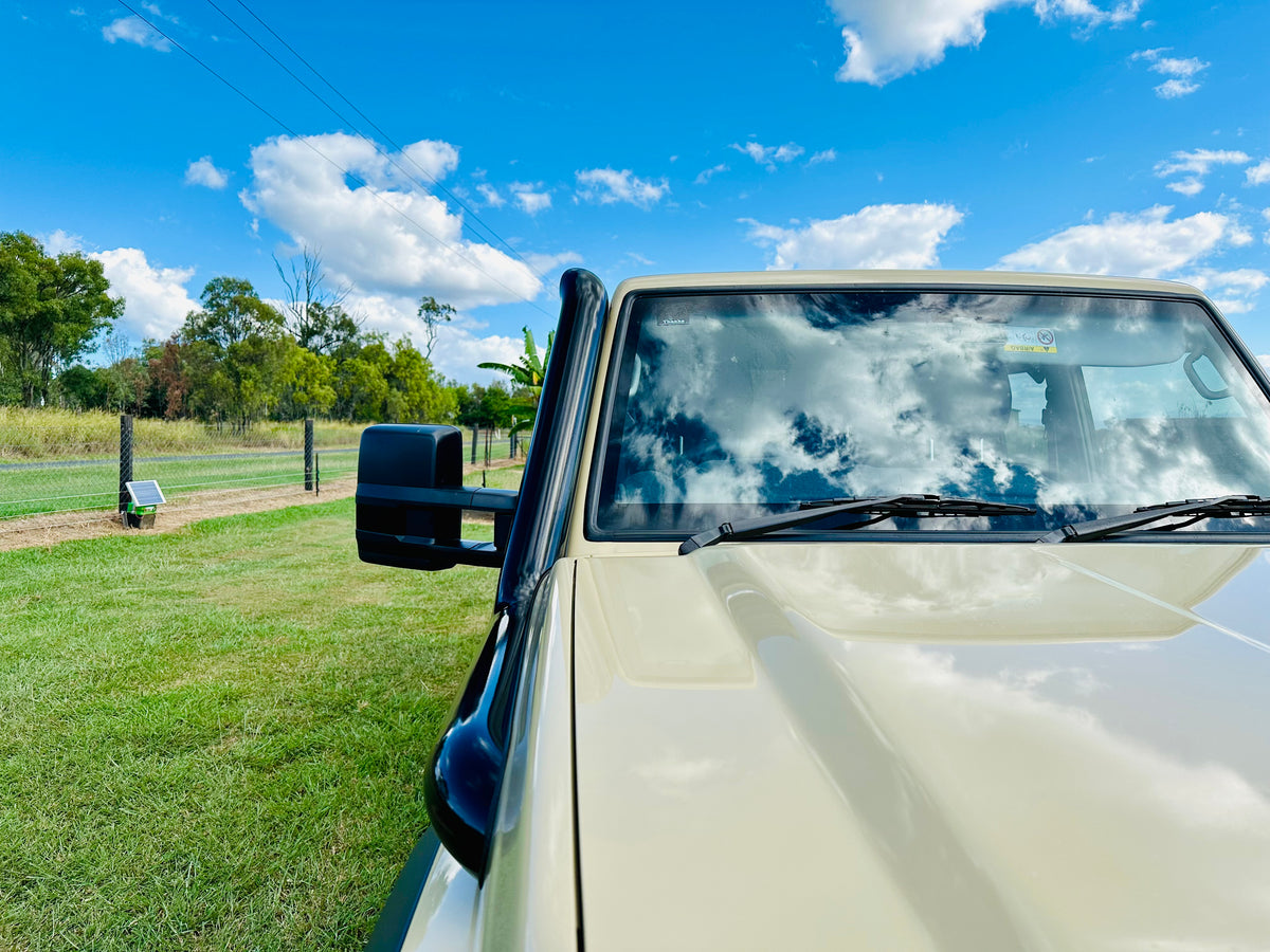 Toyota Landcruiser (2024 - current) - VDJ 70 Series - 4" DUAL Snorkels - Basic Weld Powder Coated